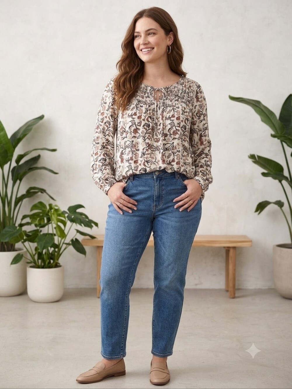 Lucky Brand Rayon Bohemian Blouse, Size XL